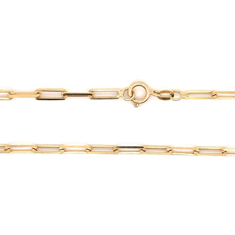 Cartier Vintage 18K Yellow Gold Chain Necklace & Bracelet Set
